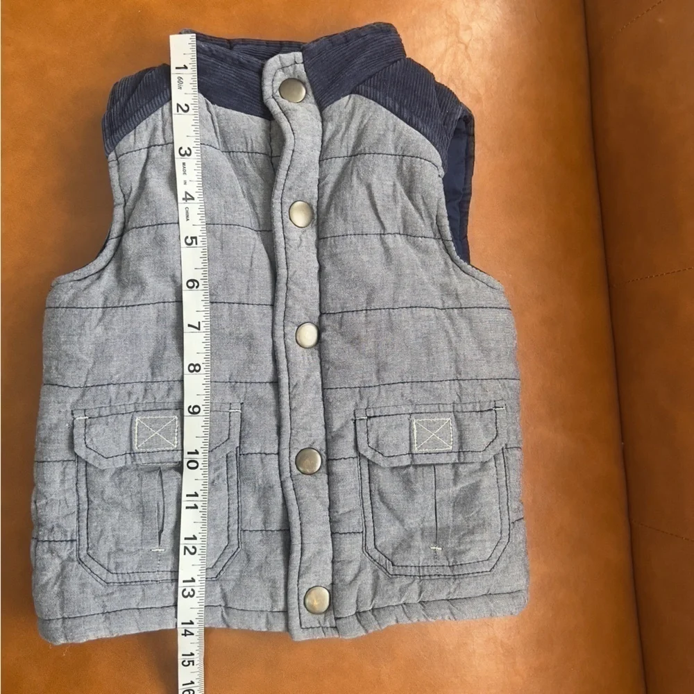 Oshkosh Genuine Kids Boys Size 3T Blue Puffer Vest